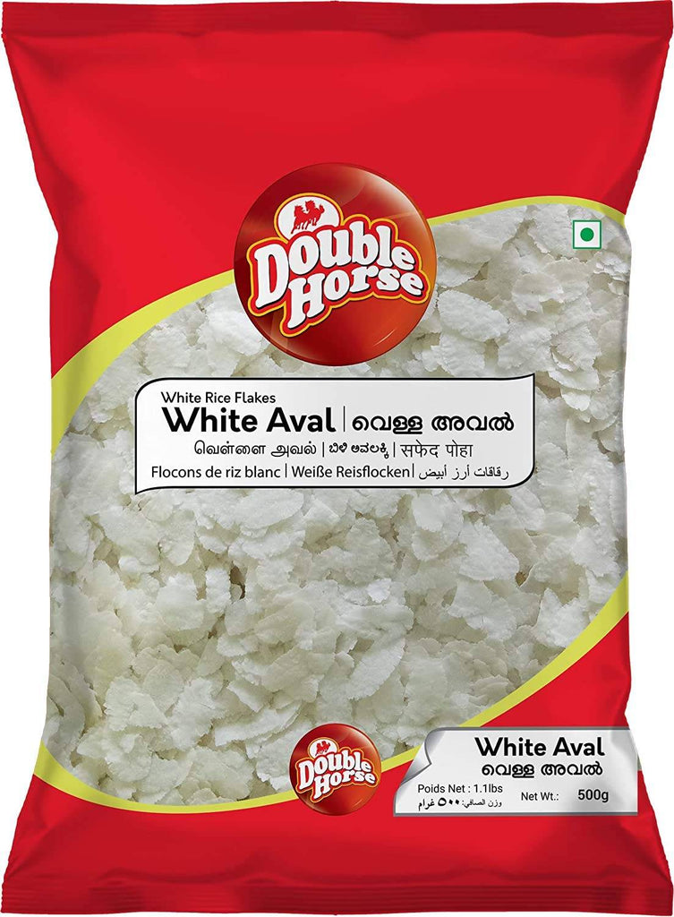 Double Horse White Rice Flake - White Aval - 500g - salpers.ch