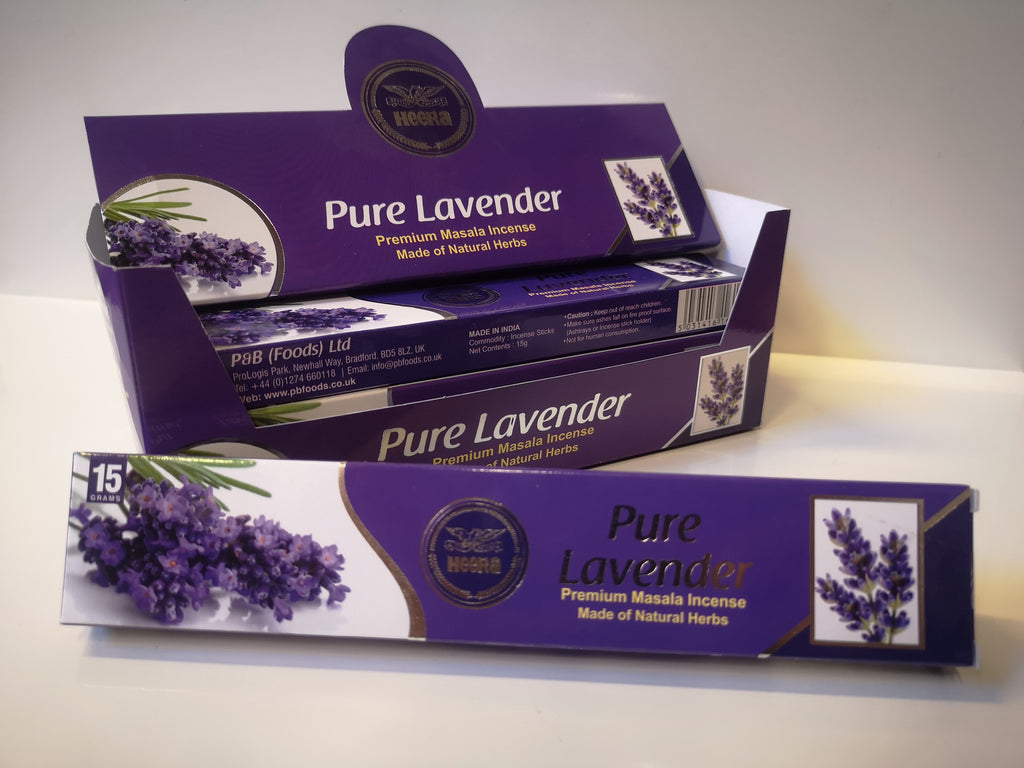 Heera Pure Lavender Agarbatti - Incense - 15 Stick Pack - salpers.ch