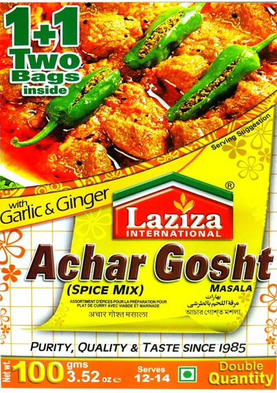 Laziza Achar Gosht - Double Pack - 100g - salpers.ch