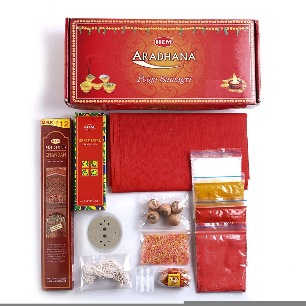 Aradhna Pooja Samagri Pack Contain 14 Essentials - salpers.ch