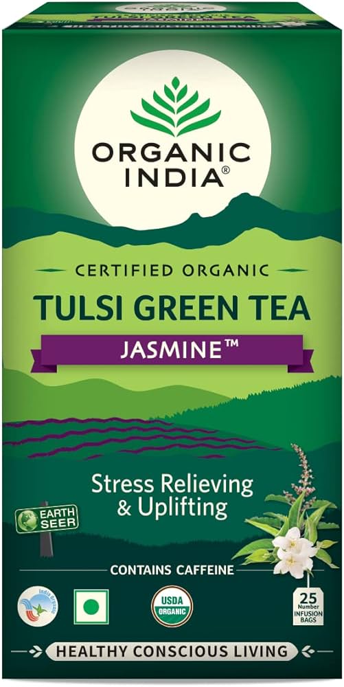 Organic India Tulsi Green Tea Jasmin - 25 X 1.8g - salpers.ch