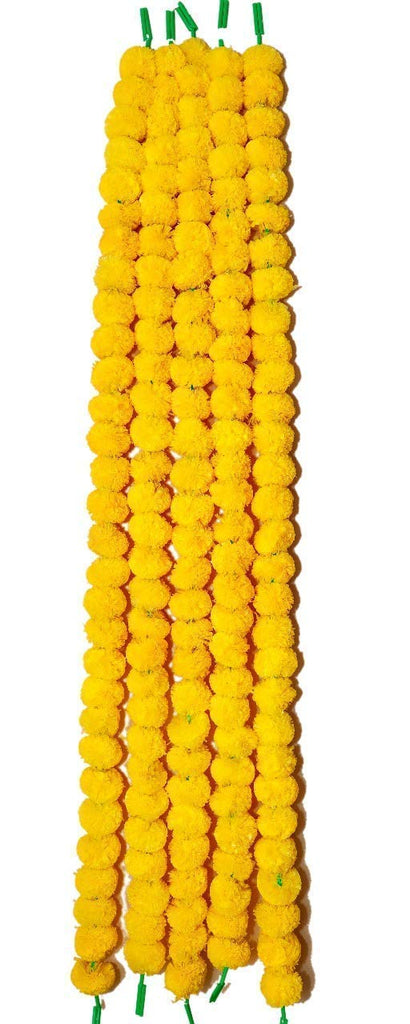 Artificial Genda Phool - Yellow - 1 Pc - salpers.ch