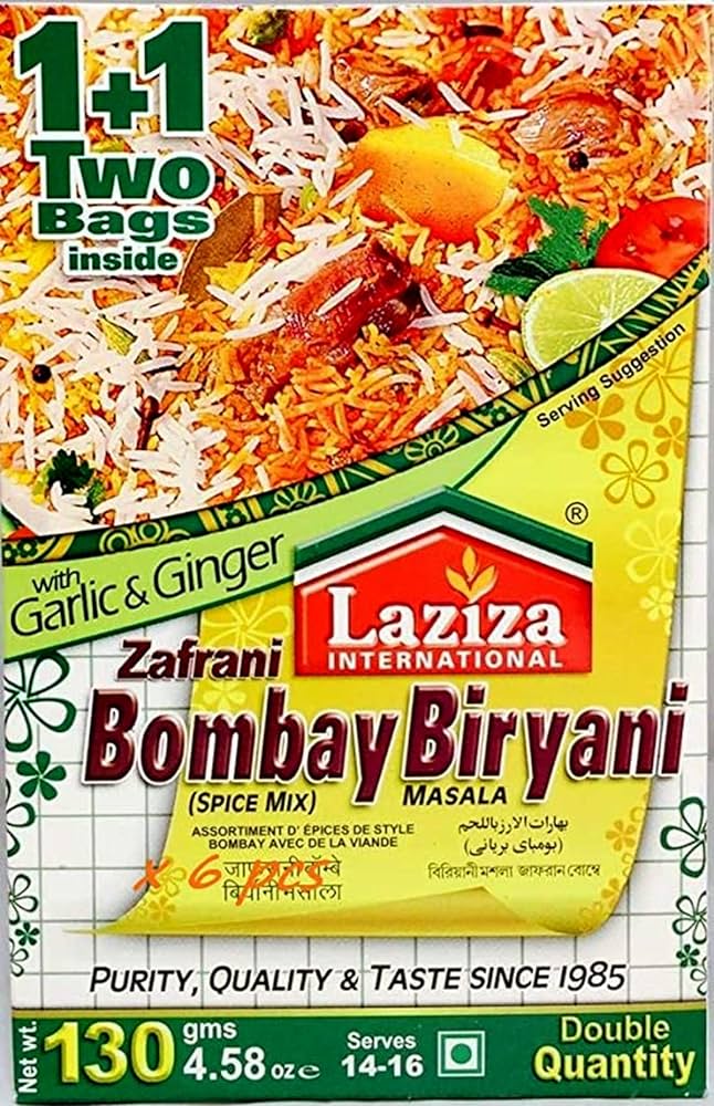 Laziza Bombay Biryani Masala - Double Pack - 100g - salpers.ch