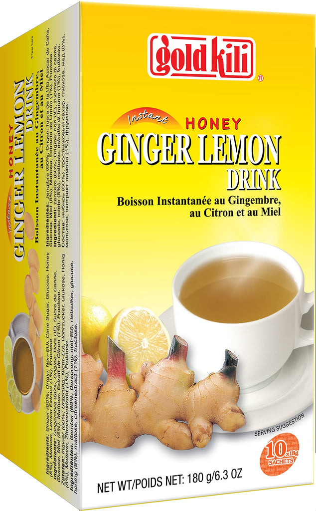 Instant Ginger Lemon Drink - Gold Kili - 10 X 18g - 180g - salpers.ch