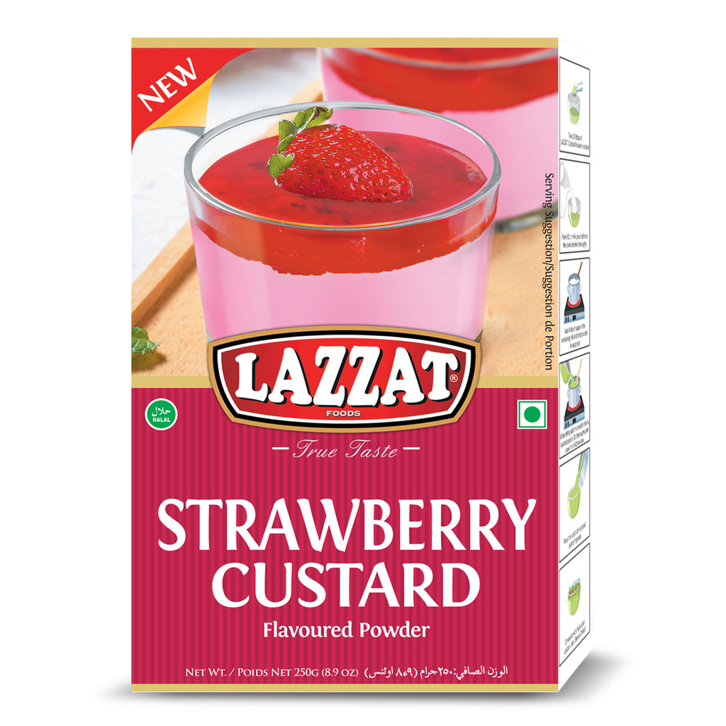 Lazzat Custard Strawberry - 255g - salpers.ch