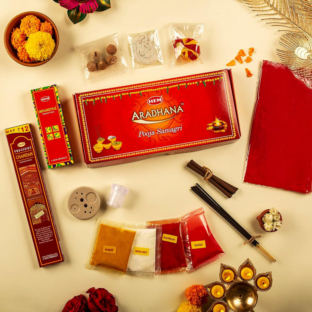 Aradhna Pooja Samagri Pack Contain 14 Essentials - salpers.ch