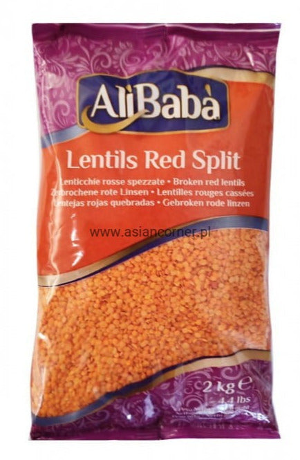 Alibaba Red Lentils - 2Kg - salpers.ch