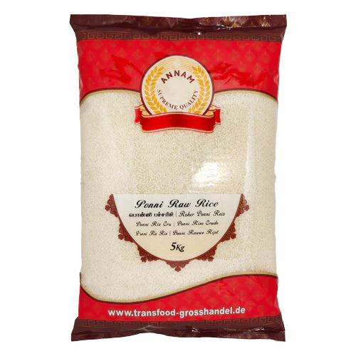 Annam Ponni Raw Rice - 5kg - salpers.ch