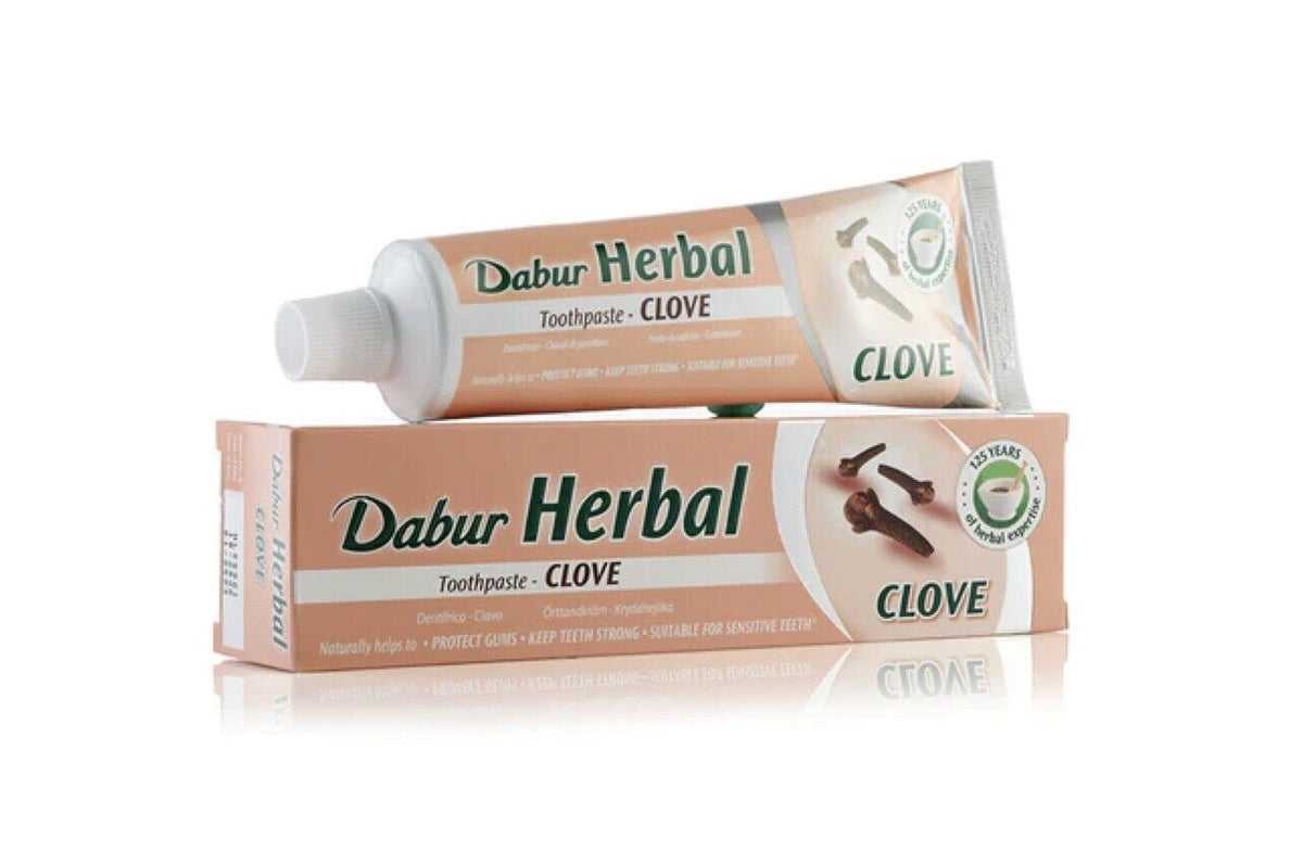 Dabur Herbal Clove Toothpaste - 155 gm | salpers.ch