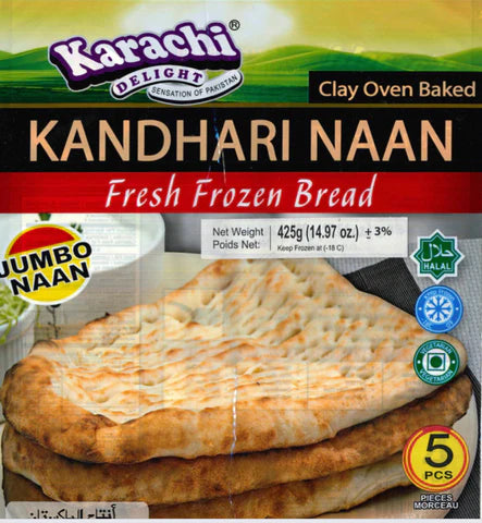 Frozen - Karachi Delight's Kandhari Naan - 5Pcs - 425g - salpers.ch