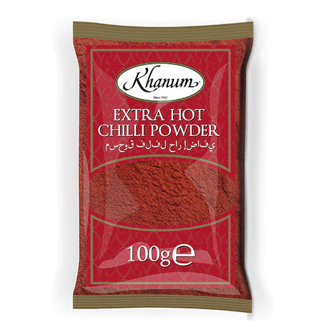 Khanum Chilli Powder - Ext Hot - 100g - salpers.ch