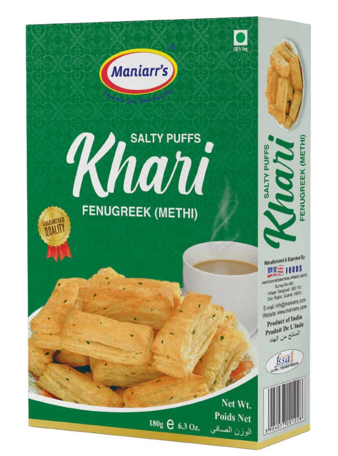 Maniarr's Khari Salty Puff - Methi - 180g - salpers.ch