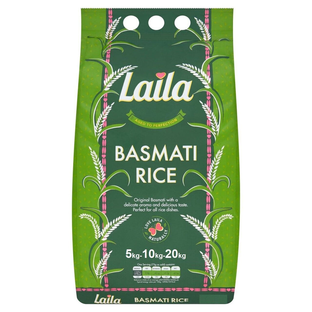 Laila Basmati Rice - 5KG - salpers.ch