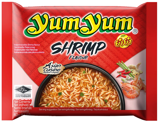 Yum Yum Instant Shrim Noodles - 60g - salpers.ch