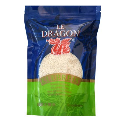 Le Dragon - GLUTINOUS WHITE Rice - 1Kg - salpers.ch