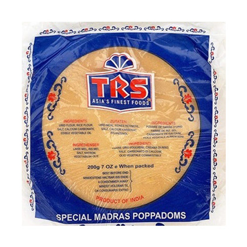 TRS Plain Madras Papad - Plain Madras Pappadom - 200g - salpers.ch