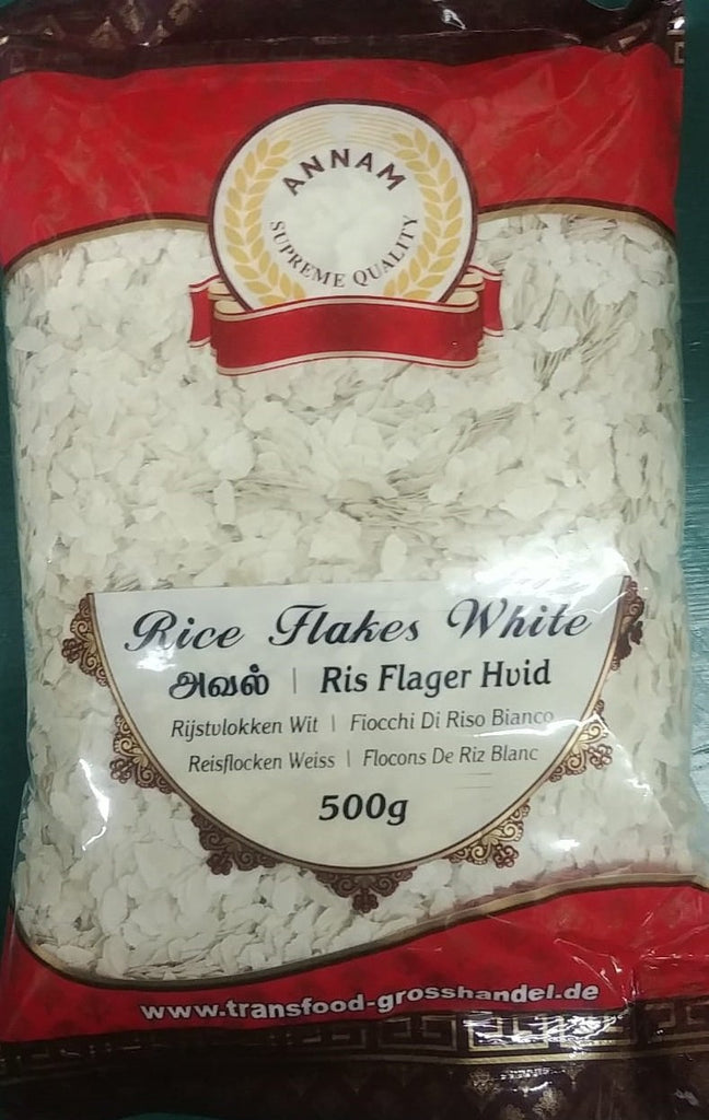 Annam Rice Flake White - Poha / Pawa (Thick) - 500g - salpers.ch