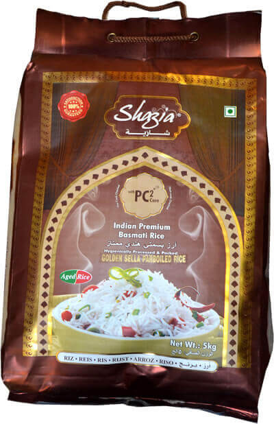 Shazia Indian Premium Basmati Rice - Golden - 5kg - salpers.ch