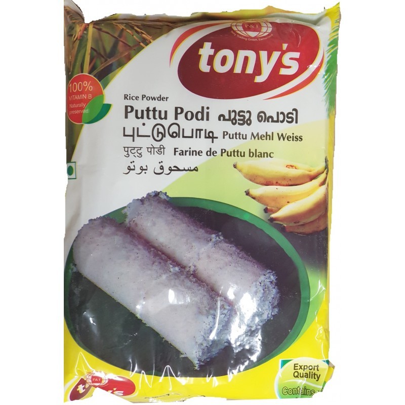 Tony's Puttu Podi - Puttu Mehl Weiss - 1Kg - salpers.ch