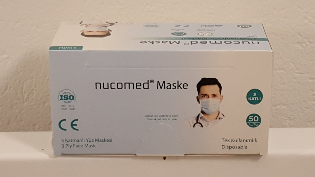 3 Layered Medicated Face mask - 50pcs - salpers.ch