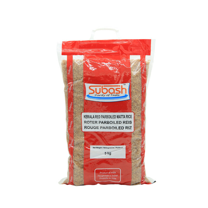 Subash Kerala Red Parboiled Matta Rice - 5kg - salpers.ch