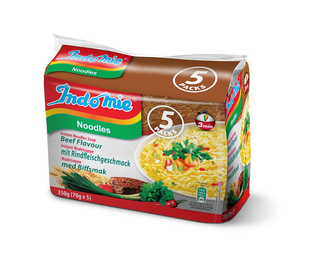 Indomie Noodles Halal - Beef - 5pcs Pack - 5 X 75g - salpers.ch