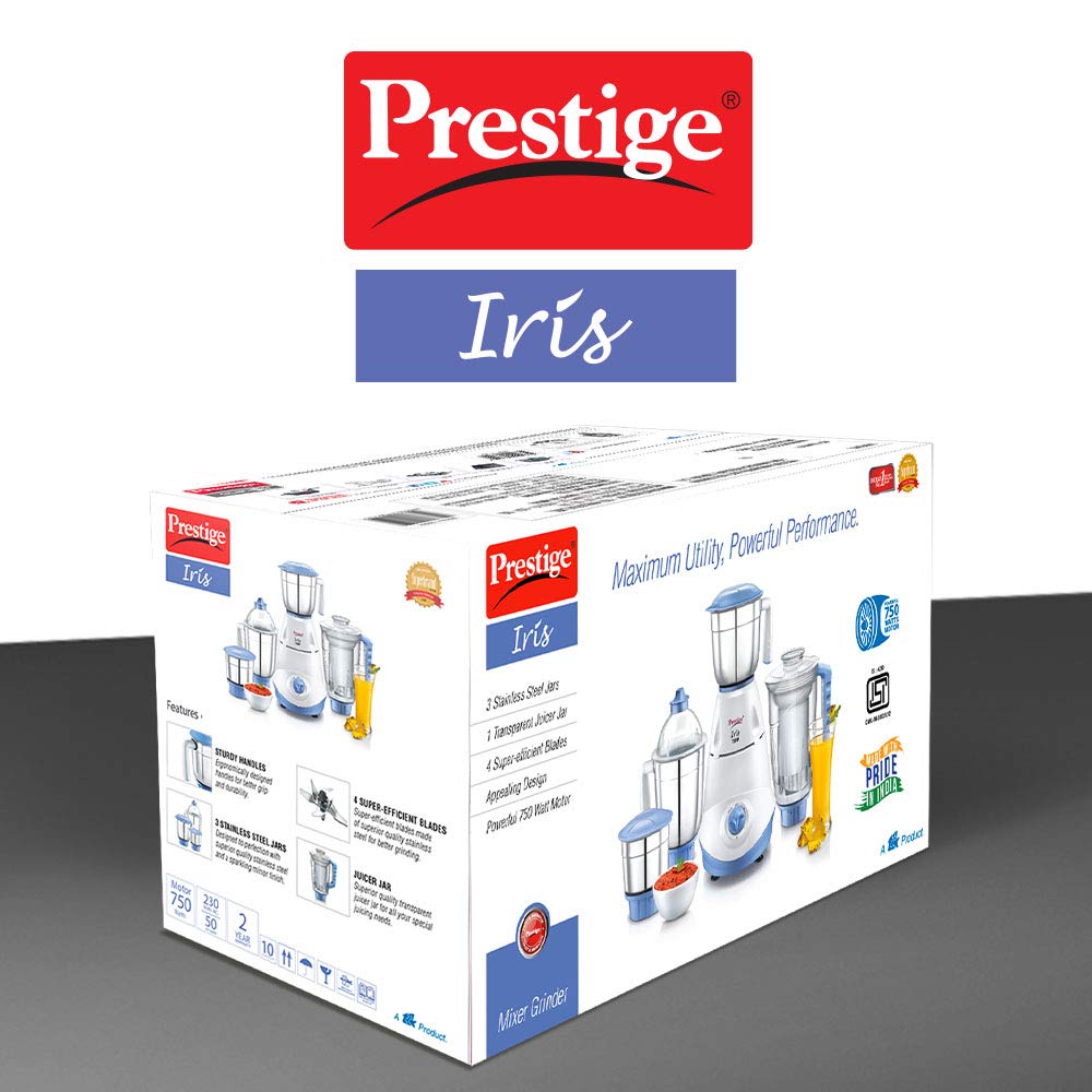 Prestige Iris 750 Watt Mixer Grinder - salpers.ch