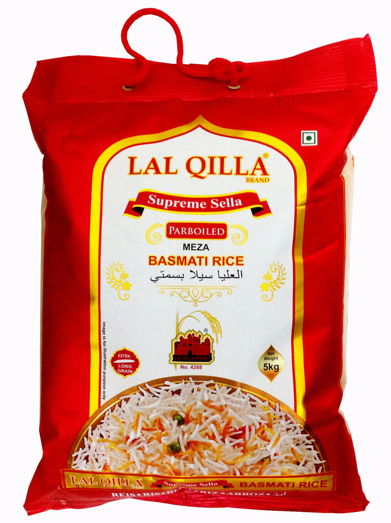 Lal Qila Supreme Sella Parboiled Basmati Rice - Red - 5KG - salpers.ch