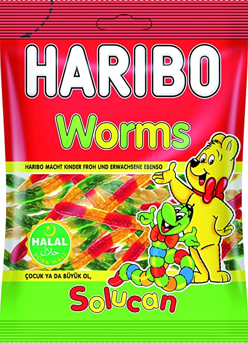 Haribo Worms - 80g - salpers.ch