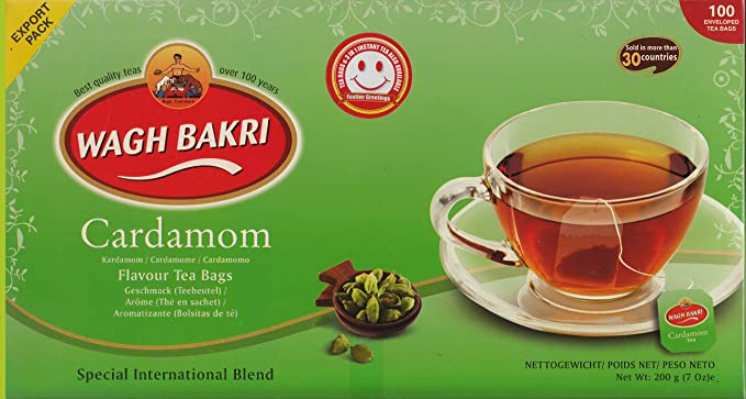 Wagh Bakri Cardamom Tea Bags - 100 Bags - 200g - salpers.ch