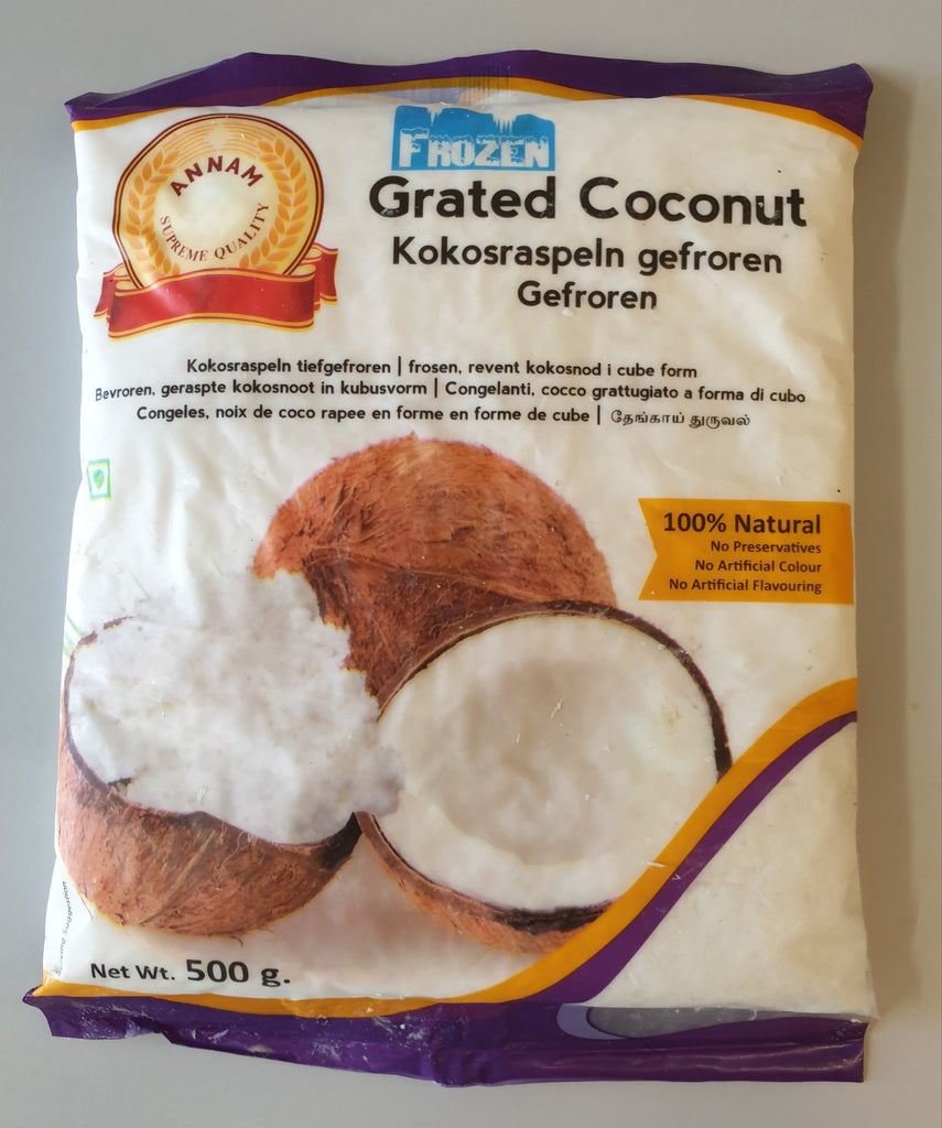 Frozen - Annam's Grated Coconut - 500g - salpers.ch