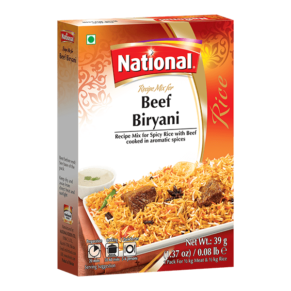 National Beef Biryani - Double Pack - 1 + 1 - 78g - salpers.ch