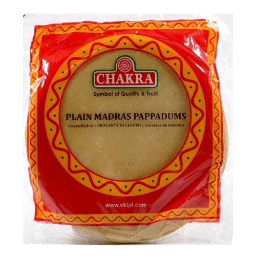 CHAKRA Madras Plain Papad - 100g - salpers.ch