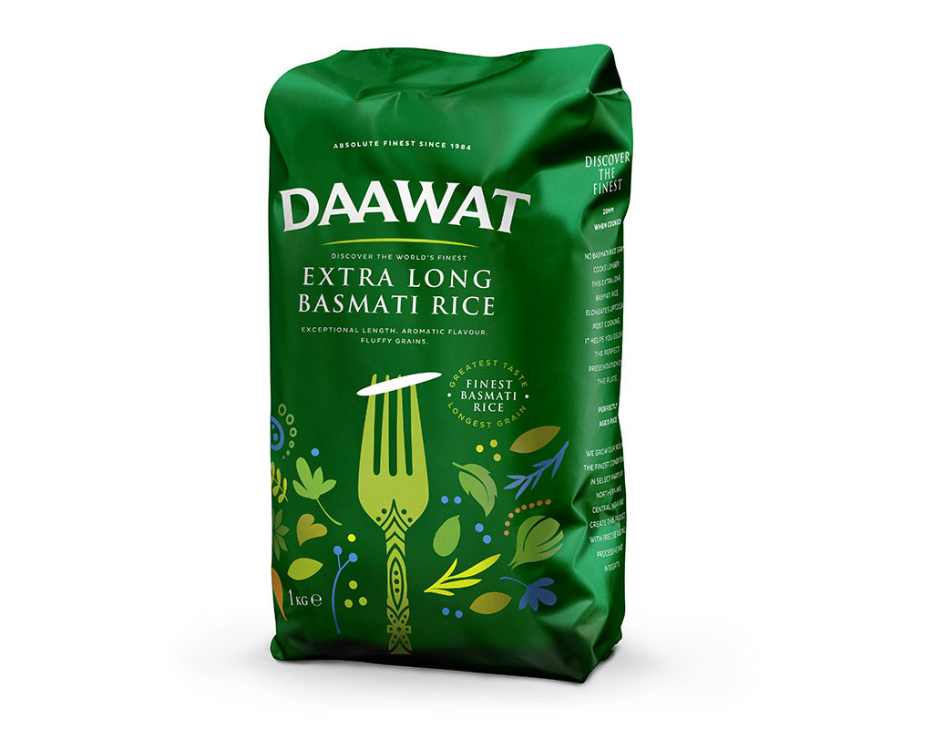 Daawat Extra Long Basmati Rice - 1KG - salpers.ch