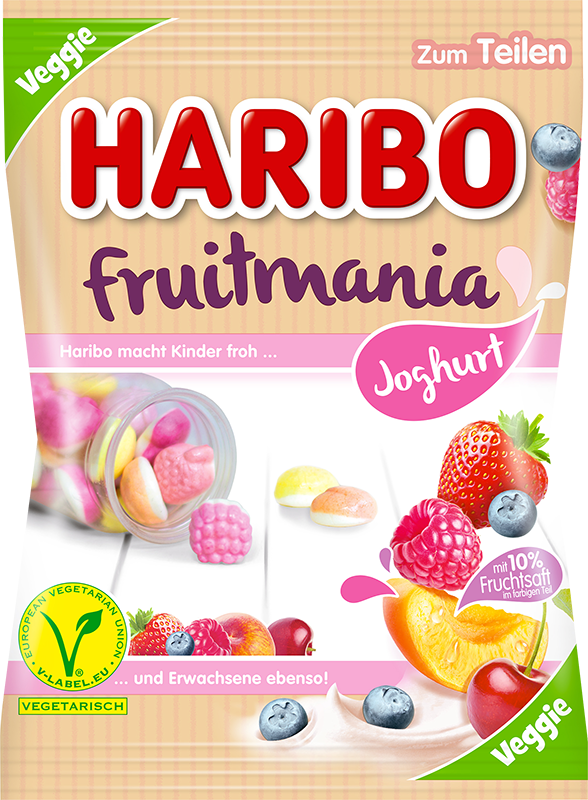 Haribo Fruit Mania Jughurt - Vegan - 175g - salpers.ch