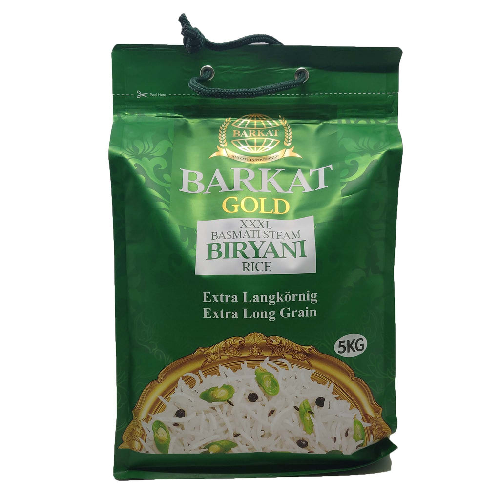 Barkat GOLD Steam Basmati Biryani Rice - 5Kg - salpers.ch