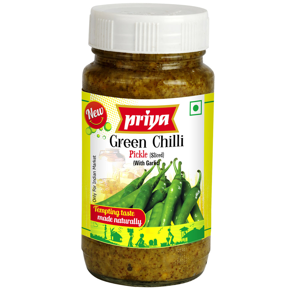 Priya Green Chili Pickle, 300g - salpers.ch