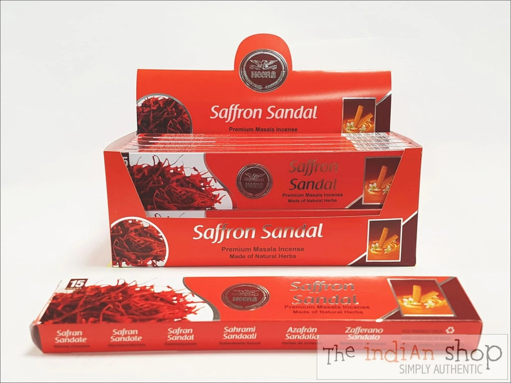 Heera Saffron Sandal Agarbatti - 15 Stick Pack - salpers.ch