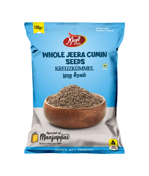 Mayil Whole Jeera Cumin Seeds - 100g - salpers.ch