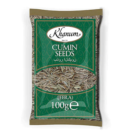Khanum Cumin Seeds - Jeera Whole - 100g - salpers.ch