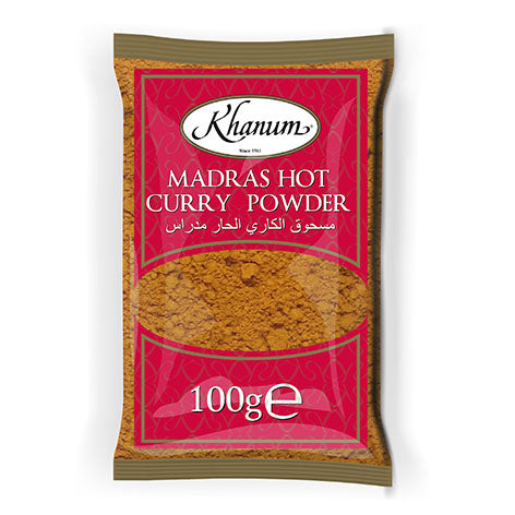 Khanum Hot Madras Curry Powder - 100g - salpers.ch