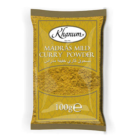 Khanum Mild Madras Curry Powder - 100g - salpers.ch