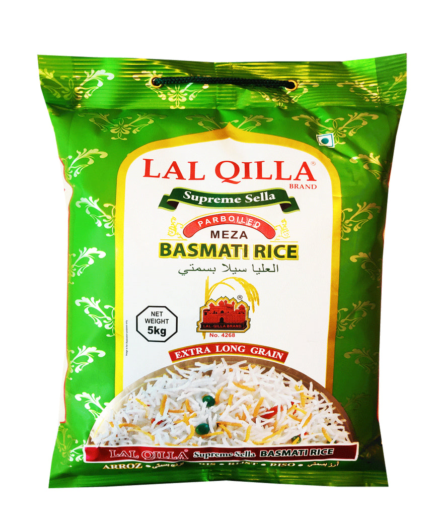 Lal Qila Supreme Sella Parboiled Basmati Rice - Green - 5KG - salpers.ch