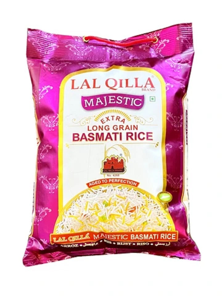 Lal Qilla Majestic Rice - Extra Long Grain Basmati Rice - 5KG - salpers.ch