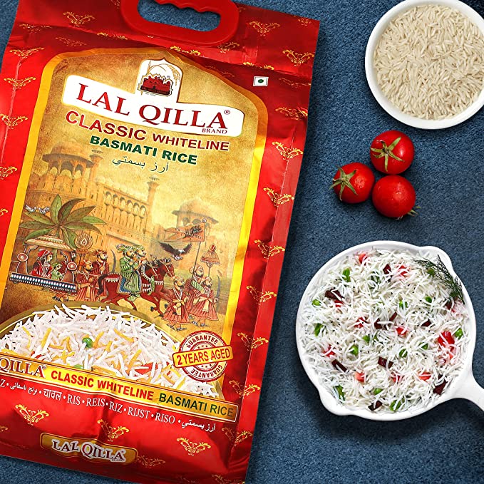Lal Qila Whiteline Classic Basmati Rice - 5KG - salpers.ch