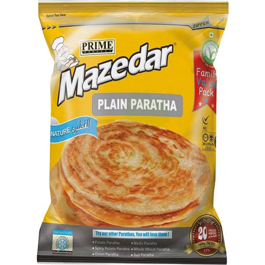 Frozen - Mazadar Plain Paratha Family pack (20Pc) -1600g - salpers.ch