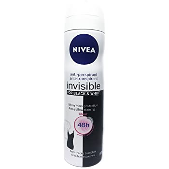 Nivea Black & White Invisible Clear Spray Deodorant - 150 ml - salpers.ch