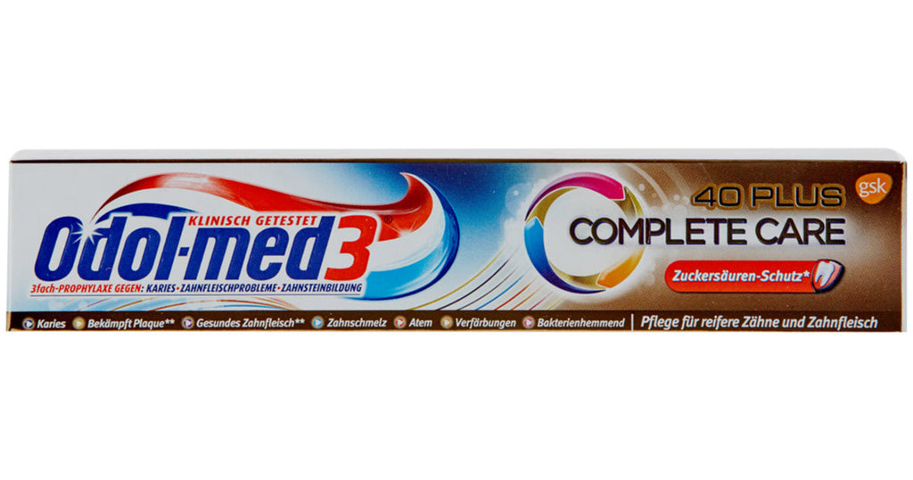 Odol-med3 Complete Care 40 Plus Toothpaste 75ml - salpers.ch