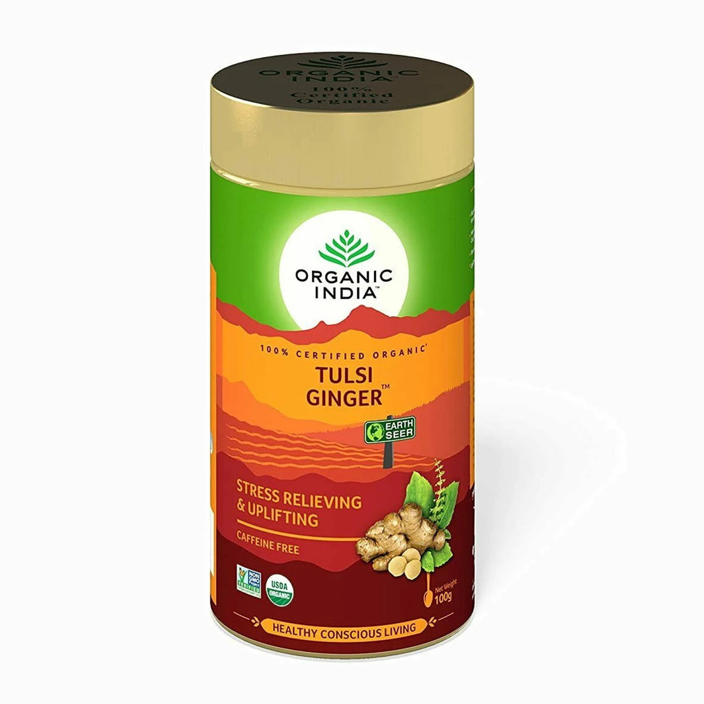 Organic India Tulsi Ginger Tea - 100g - salpers.ch