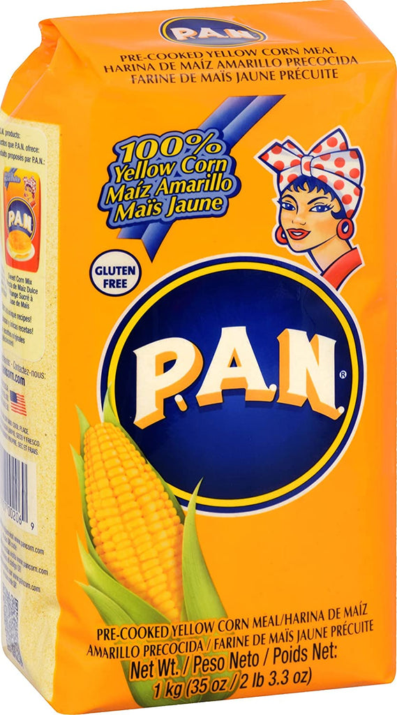 PAN Pre Cooked Yellow Cornflour - 1KG - salpers.ch